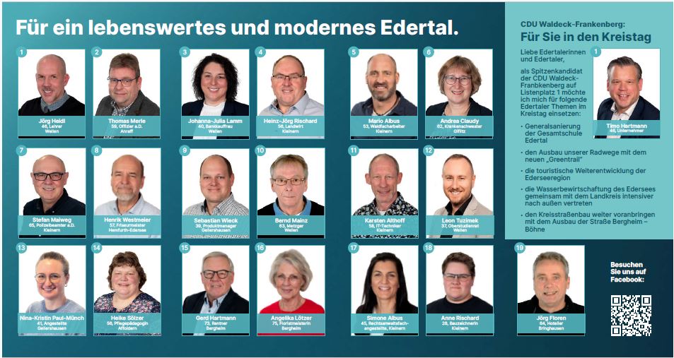 Alle Stimmen f�r die CDU Edertal :-)